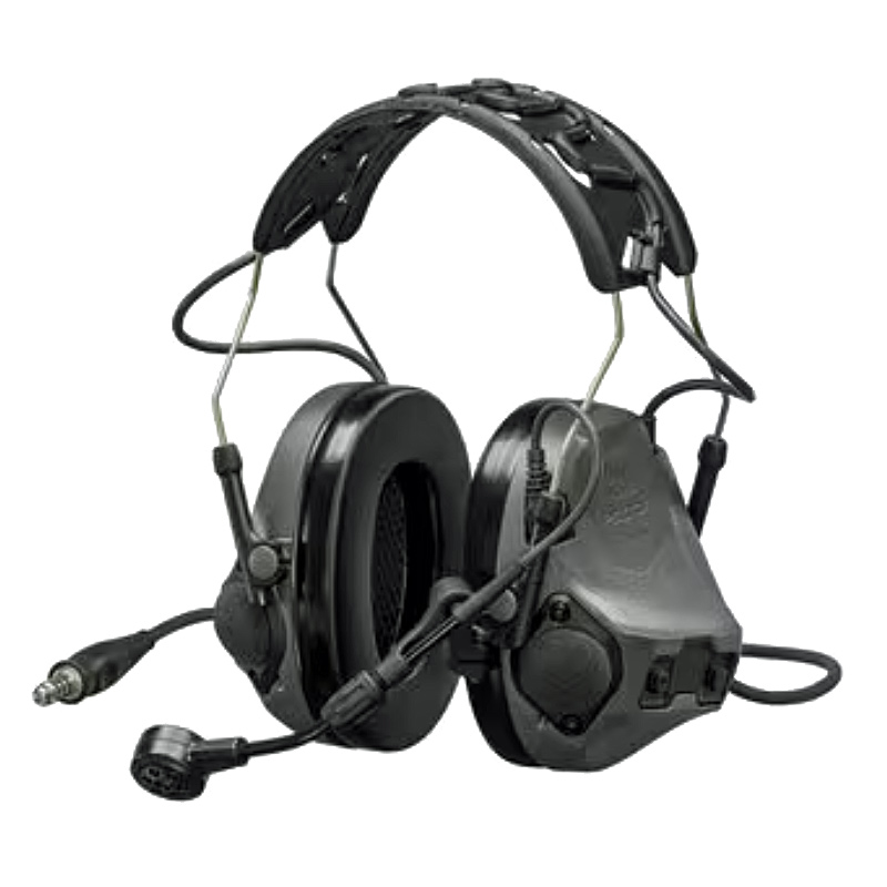 3M Peltor MT14H418A-47 GE ComTac VIII Headset - Grey Single Comm